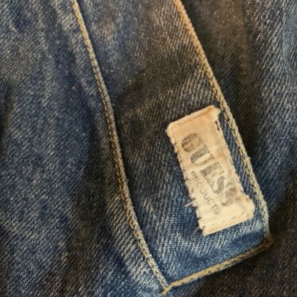 Vintage Rare GUESS Georges Marciano Jean Jacket 1980s - Picture 4 of 11